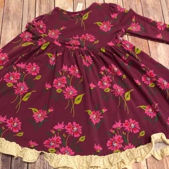 Matilda Jane paint by‎ numbers blossoms size 6 purple floral stretchy - Picture 3 of 8